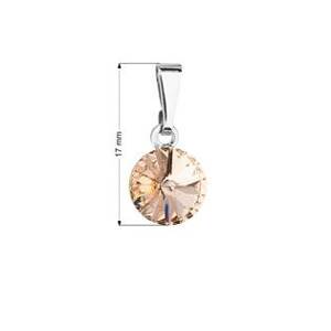 EVOLUTION GROUP CZ Přívěsek bižuterie se Swarovski krystaly, Light Peach - 54018.3