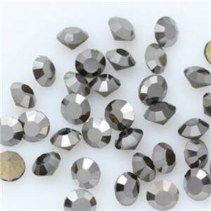Šperky4U Skleněný šaton SS16 - 4 mm, 10ks/bal., Hematite - SS16-HM