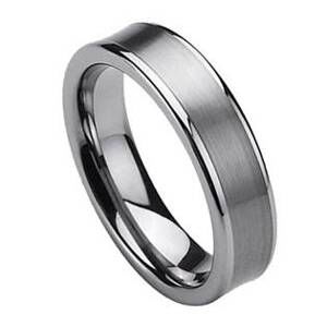 NUBIS® NWF1003 Pánský snubní prsten wolfram - velikost 73 - NWF1003-73