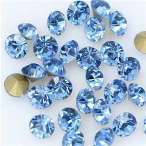 Šperky4U Skleněný šaton SS12 - 3,2 mm, 10ks/bal., Light Sapphire - SS12-LSP