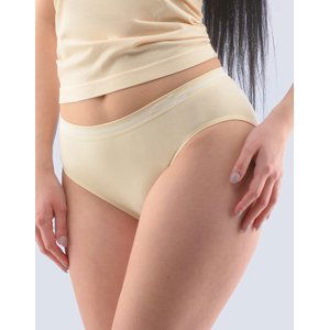 Gina Dámské kalhotky Bamboo klasický střih 00023P Barva/Velikost: tělová, bílá / S/M