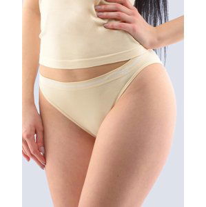 Gina Výhodné balení 5 kusů - Dámské kalhotky Bamboo úzký bok 00024P Barva/Velikost: tělová, bílá / M/L