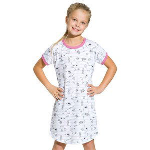 Dívčí vzorovaná noční košile Pepa Taro Barva/Velikost: šedá světlá / 104