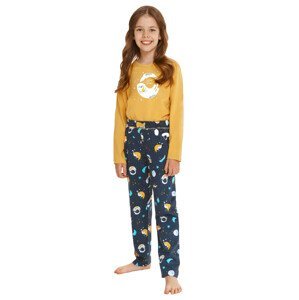 Dívčí pyžamo Sarah s obrázkem a nápisem Taro Barva/Velikost: žlutá tmavá / 98