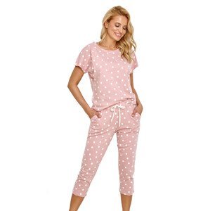 Dámské vzorované pyžamo Chloe 2860/31 Taro Barva/Velikost: růžová (pink) / M