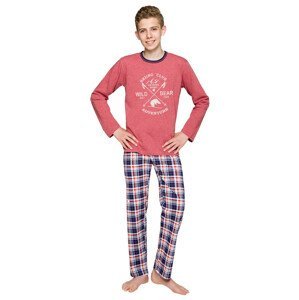Chlapecké pyžamo Franek s obrázkem medvěda Taro Barva/Velikost: oranžová tmavá / 146