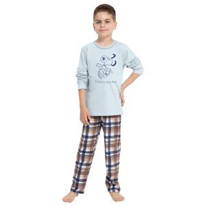 Chlapecké pyžamo s obrázkem Parker 3084/3085 Taro Barva/Velikost: modrá světlá / 122