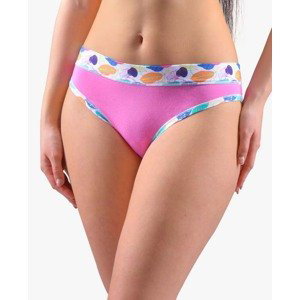 Gina Výhodné balení 5 kusů - Kalhotky bokové se širokým bokem Disco 17 16170P Barva/Velikost: pink, atlantic / S/M