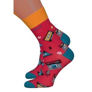 Dámské klasické ponožky 078/015 MORE Barva/Velikost: červená / 39/42