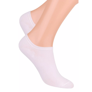 Pánské nízké ponožky jednobarevné 007 Steven Barva/Velikost: bílá / 47/50