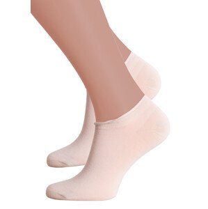 Dámské jednobarevné nízké ponožky 041 Steven Barva/Velikost: béžová / 35/37