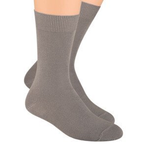 Pánské zdravotní ponožky s lemem 048 STEVEN Barva/Velikost: béžová / 44/46