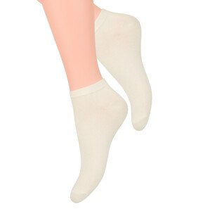 Dámské kotníkové ponožky 052/002 Steven Barva/Velikost: bílá / 38/40