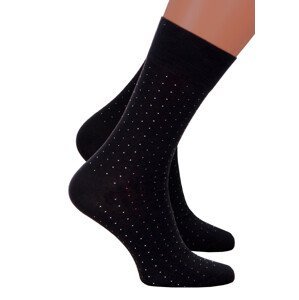 Pánské klasické ponožky 056 STEVEN Barva/Velikost: černá / 45/47