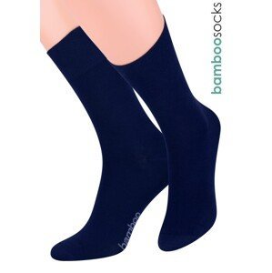 Dámské klasické ponožky z bambusového vlákna 086 STEVEN Barva/Velikost: granát (modrá) / 38/40