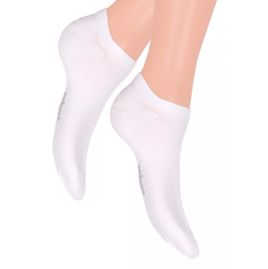 Pánské nízké ponožky 094v Steven Barva/Velikost: bílá / 44/46