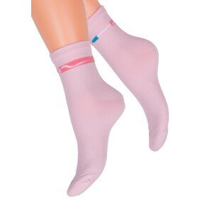 Dámské klasické ponožky Steven 099/559 Barva/Velikost: růžová světlá / 35/37