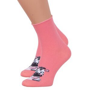Dámské klasické ponožky 099/914 Steven Barva/Velikost: růžová (pink) / 35/37