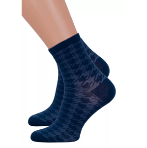 Dámské klasické ponožky 099/929 Steven Barva/Velikost: granát (modrá) / 35/37