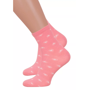 Dámské klasické ponožky 099/987 Steven Barva/Velikost: růžová (pink) / 35/37