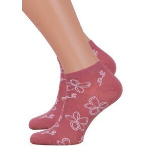 Dámské kotníkové ponožky 114/125 Steven Barva/Velikost: růžová (pink) / 38/40