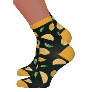 Dámské klasické ponožky Steven 159/63 Barva/Velikost: zelená tmavá / 35/37