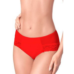 Dámské francouzské kalhotky s krajkou No.029 EWANA Barva/Velikost: červená / XS/S