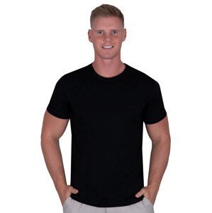 Pánské jednobarevné tričko s krátkým rukávem TDS Barva/Velikost: černá / XL/XXL