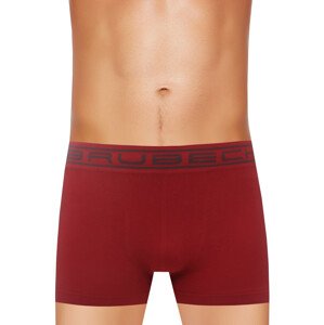 Pánské boxerky BX0050M BRUBECK Barva/Velikost: červená tmavá / XL/XXL