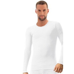 Pánské tričko Comfort Cotton LS01120M BRUBECK Barva/Velikost: bílá / XS/S