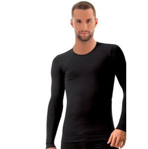 Pánské tričko Comfort Cotton LS01120 Brubeck Barva/Velikost: černá / S/M