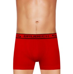 Pánské boxerky Seamless BX10050A BRUBECK Barva/Velikost: červená / S/M