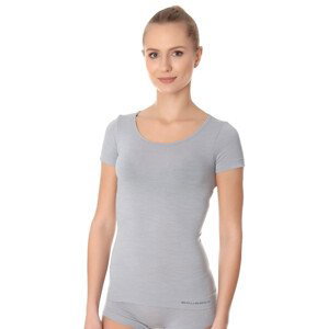 Dámské tričko SS11020 BRUBECK Barva/Velikost: šedá světlá / L/XL