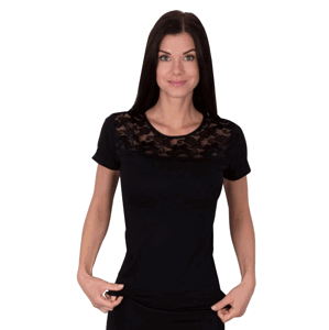 Dámské tričko s krátkým rukávem 1025 Risveglia Barva/Velikost: černá / M/L