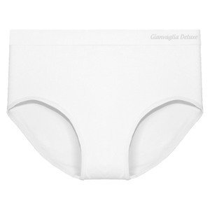 Gianvaglia Dámské bezešvé kalhotky z pružného mikrovlákna 3008 Barva/Velikost: bílá / XL/3XL