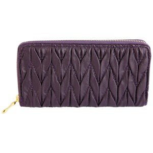 Dámská peněženka Charm na zip lesklá fialová