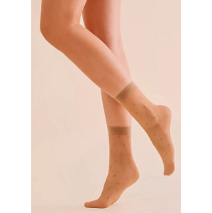 Dámské ponožky Cora 1196 GABRIELLA Barva/Velikost: beige (j.bez) / Univerzální