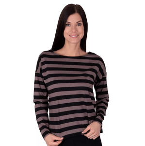 Dámské vzorované tričko Clara Babell Barva/Velikost: cappucino / L/XL