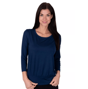 Dámské jednobarevné tričko Chelsea Babell Barva/Velikost: granát (modrá) / M/L