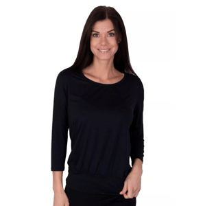 Dámské jednobarevné tričko Chelsea Babell Barva/Velikost: černá / XS/S