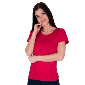 Dámské jednobarevné tričko Carla 2023 Babell Barva/Velikost: červená tmavá / L/XL