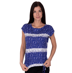 Dámské vzorované tričko Lui-v fialová Babell Barva/Velikost: fialová / XL/XXL