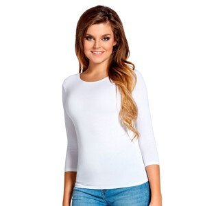 Dámské jednobarevné tričko Manati s tříčtvrtečním rukávem Babell Barva/Velikost: bílá / L/XL