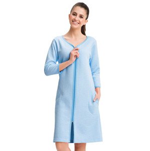 Dámský župan na zip model 214 Luna Barva/Velikost: modrá / 3XL/4XL