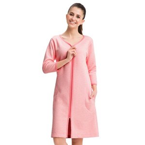 Dámský župan na zip model 214 Luna Barva/Velikost: růžová (pink) / L/XL