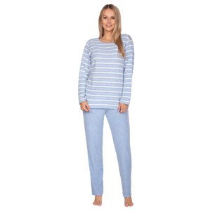 Dámské vzorované pyžamo 648/31 Regina Barva/Velikost: modrá světlá / XL