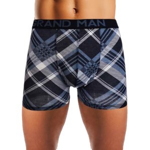 Pánské boxerky Grand Man Barva/Velikost: černo-šedá / XL/XXL