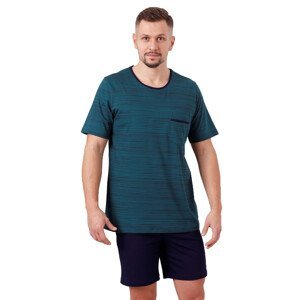 Pánské vzorované pyžamo Giuzeppe 1065 HOTBERG Barva/Velikost: jeans / XL