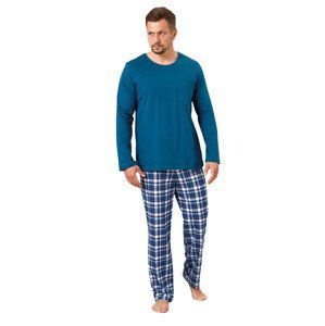 Pánské pyžamo Leo 1130/01 HOTBERG Barva/Velikost: mořská tmavá / XL