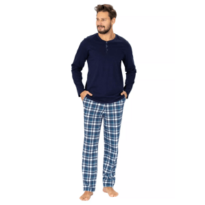 Pánské pyžamo Damien 1142/21 HOTBERG Barva/Velikost: granát (modrá) / XL